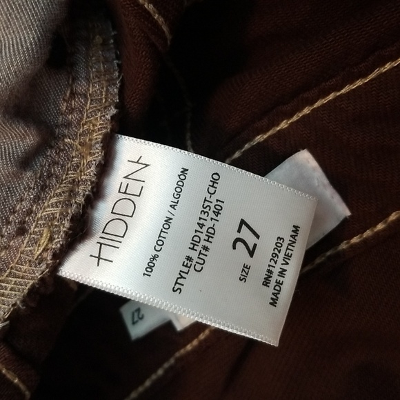 HIDDEN Jeans Brown Crossover Cargo Pants - Picture 6 of 7